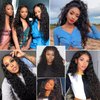 BASEMMAHER Lace Front Wigs Human Hair Pre Plucked Brazilian Wet and Wavy Artificial Human Hair Wigs for Black Women Natural Color Glueless Curly Lace Frontal Wigs (26 Inch)