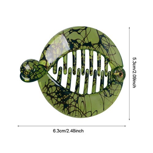 6pcs 2.5" Banana Hair Clips Hair Combs Round Pins Clip Ponytail Holder Hair Accessories Fish Grips for Women Girls