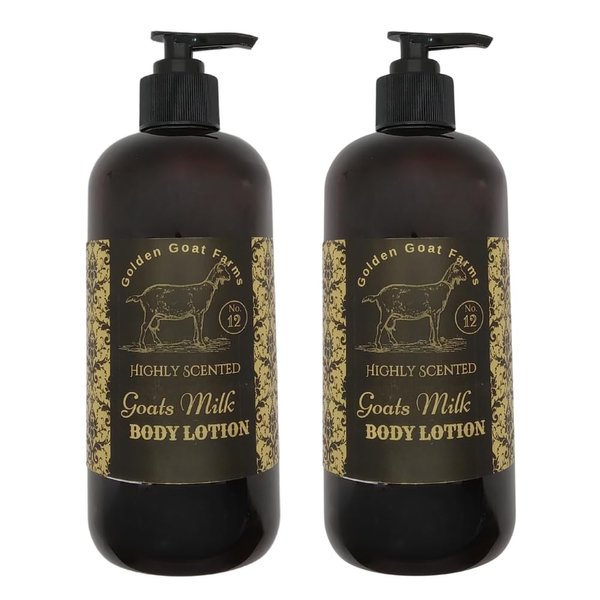 Golden Goat Farms Apple Caramel Crunch Scented Body Lotion with Goats Milk, 8 Oz (2 Pack)