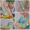 Easter Luminous Temporary Tattoos Stickers for Kids，Glow Easter Decoration Party Supplies Favors， Easter Eggs Chicken Tattoo Sticker, Basket Stuffers Hunt for teens girls babies adults