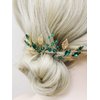 Brihasory Emerald Green Rhinestone Hair Pins Wedding Hair Accessories for Women Handmade Bridesmaid Gifts Bridal Hair Clips Prom Hair Accessory for Girls Headpieces