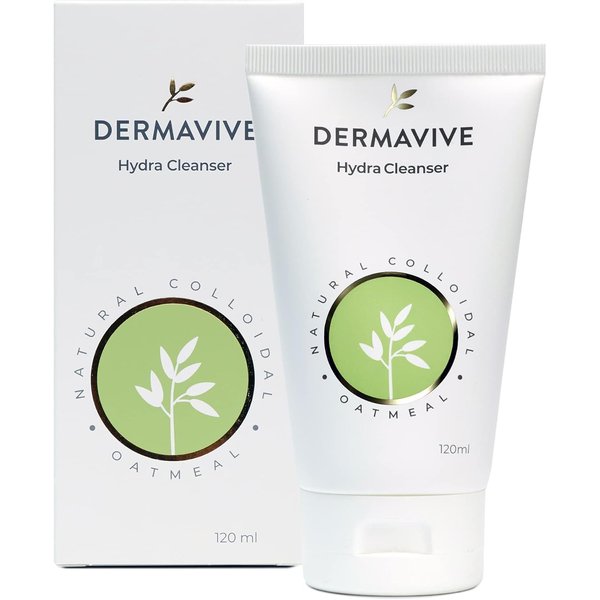 Dermavive Gentle Facial Cleanser for Women & Men (4.05 oz) Deep Cleansing Hydra Cleanser Face Wash for Dry Skin, All Skin Types | Refreshing Non-Irritating Hydrating Facial Wash Daily Face Cleanser