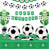 BQK 96 Pcs Soccer Plates and Napkins Party Supplies Soccer Paper Plates Soccer Birthday Party Decorations Soccer Party Favors Soccer Themed Birthday Party Supplies