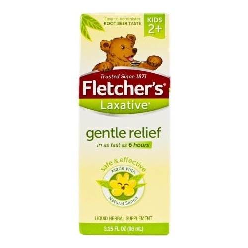 Fletcher's Liquid Laxative for Kids, Classic Root Beer, 3.25oz. Per Bottle (6 Pack)