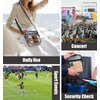 MoKo Clear Bag Stadium Approved for Women, Crossbody Bag Purse Adjustable Strap Shoulder Bags for Concerts Festival Sports Events, Black