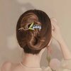 2 PCS Bellflower Hair Claw Clips, Vintage Non Slip Twist Hair Barrette Claw Clamp Hair Styling Accessories for Women Ladies