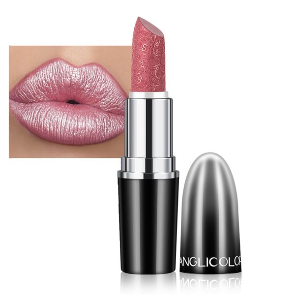 Rosarden Shiny Metallic Lipstick, Shimmer Lipstick for Women, High Pigment Long Lasting Waterproof Glitter Lipstick, Soft Velvet Glimmer Glow Lipstick with Moisturizing Formula (11)