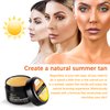 Tanning Gel Cream, 50g Sun Tanning, Soft Brown Intensive Tanning Gel, Tanning Accelerator Cream, Natural Tan Skin with Soft Brown Tanning Lotion For Outdoor Sun