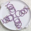 Elastic Hair Ties Elastics,Stretchy Rubber Bands,Pack of 12,Women Elastic Knotted Hair Rope Ponytail Holders for Women Girls(Light Purple)
