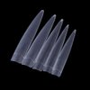 Yimart® 120pcs White/Clear/Natural Long Sharp Stiletto Fake Nail Tip False Nail Art Tips (Clear)