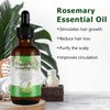 Rosemary Essential Oil(2pcs) for Hair Growth & Skin Care, Face, Dry Scalp Treatment, Serum for Hair Loss Treatment, Scalp Massager, Aromatherapy