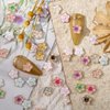 100Pcs Flower Nail Charms Flatback Resin Charms Design 3D Flowers Nail Gems and Charms Supply Acrylic Spring Blossom Tiny Flowers Nail Art Charms for Women DIY Manicure Nail Jewel Decor Accessories