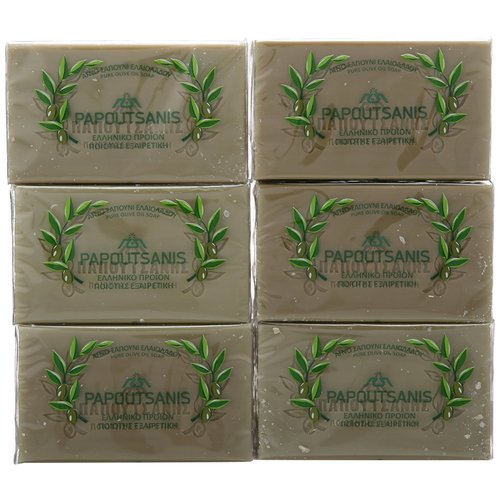 Olive Oil Soap, Papoutsanis, CASE (6 x 125g)