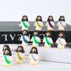 URSKYTOUS 24Pcs Mini Jesus Figurine Bulk Little Jesus Figures Toys Tiny Religious Doll to Hide and Seek Christ Religious Party Favors Savior Jesus Love You for Sunday School Easter Eggs Baptism Gift