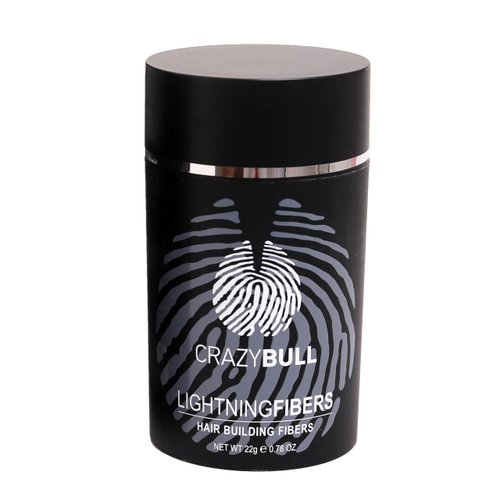 Crazy Bull Hair Lightning Hair Building Fibers - Hair Fibers for Thinning Hair - Hair Fiber Withstands Wind, Rain and Sweat - Light Brown - 0.78 oz