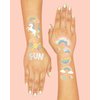 xo, Fetti Rainbow Temporary Tattoos - 46 Glitter Styles | Unicorn Birthday Party Supplies, Oh Happy Day Baby Shower, Magical Party Favors