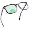 YEIN Bifocal Reading Glasses with Blue Light Blocking Lenses, Bifocal Reader for Women, Vintage Square frame with Spring Hinge (+0.50/+2.50 magnification)