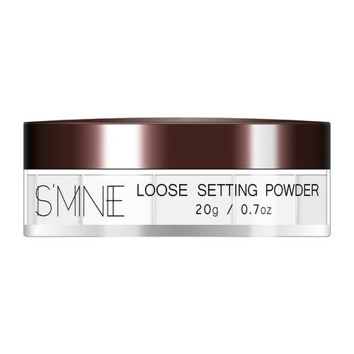 IS'MINE Loose Setting Powder, Lightweight Long Lasting Poreless Finish Transculent Loose Powder (White, 20g/0.7oz)