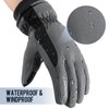 DOFOWORK Ski Gloves - Winter Gloves Waterproof Breathable Snowboard Gloves for Cold Weather, Snow Gloves for Men/Women - Gray