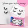 Lashes Natural Look False Eyelashes - Bepholan Fake Eyelashes 3D Super Fluffy False Lashes Mega Volume Wispy Lashes 2 Pairs Plush Daily Lashes,RTJ36