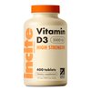 Incite Nutrition Vitamin D 5000 iu - 400 Premium Vitamin D3 Easy-Swallow Micro Tablets - High Strength Cholecalciferol VIT D3 5000iu - Vegetarian Supplement - Made in The UK