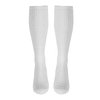 Truform Medical Compression Socks for Men and Women, 8-15 mmHg Knee High Over Calf Length, White, Medium