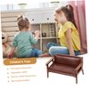 Vaguelly Miniature Chair Mini Sofa Leather Couch Outdoor Furniture Mini Bench Chair Miniature Recliner Chair Dollhouse Sofa 1 12 Scale Desktop Mini Furniture Miniature Armchair Ob11 Wooden