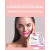 Bukamkom Collagen Lip Masks Bulk(20 Pieces),Lip Mask Overnight Sheet Sleep Lip Care to Reduce Dark Lips and Lip Lines to Remove Dead Skin Moisture,Bulk Lip Masks Individually Wrapped (20)