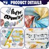First Trip Around The Sun Birthday Party Decoration Pack, 1st Baby Shower Space Birthday Party Supplies Including Banner, Backdrop, Garland, Tablecloth, Felt Hat, Honeycomb, Cake Toppers, Latex and