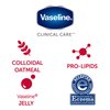 Vaseline Eczema Lotion, Calming Therapy Cream 2-Pack with Colloidal Oatmeal + Original Vaseline Lip Therapy for Dry Lips with Petroleum Jelly (3 Piece Set)