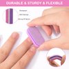 Diesisa Mini Nail Buffers, 40pc 100/180 Grit Sponge Mini Nail Files Bulk for Acrylic Nails, Buffer Block Nail File,Mini Bulk Nail buffers Double Sided for Manicure Tools - Pink/Purple