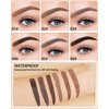 Waterproof Tinted Eyebrow Gel Taupe & Clear Brow Setting Glue, Liquid Mascara Eye Brow Cream, Long Lasting Smudge-Proof Brow Filler Makeup Set,Brow Fast Sculp, Halloween Thanksgiving for Girl Wome- 05