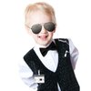 Mepase 18 Pcs Ring Bearer Gifts Ring Wedding Bearer Security Include Ring Bearer Proposal Bow Tie, Security Badge, Sunglasses, Earpiece, Card and Organza Bags for Kids Police Secret Service Costume