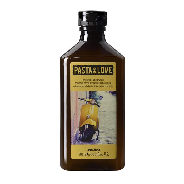 Davines Pasta & Love Men's 3-in-1 Hair, Beard & Body Wash To Cleanse, Condition And Moisturize All Skin Types, 10.14 Fl. Oz.