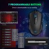 WEEMSBOX Wired Gaming Mouse [Breathing RGB LED] [Plug Play] High-Precision Adjustable 7200 DPI, 7 Programmable Buttons, Ergonomic Computer USB Mice for Windows/PC/Mac/Laptop Gamer