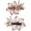 Sinide Womens Hair Barrettes Copper Wire Bride Hair Clips Butterfly Wedding Head Piece Flower Hair Jaw Clamp Hairpin Crystal Hair Accessories for Women and Ladies (2 Pack)