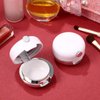Beaupretty 2 Pieces Plastic Lips Balm Jars Empty Lip Mask Holder Box with Silicone Lip Brush Mirror Refillable Lipstick Pot for Home Travel