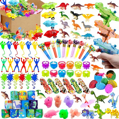 XIPEGPA Dinosaur Party Favors for Kids Classroom Rewards Bulk Goodie Bags Stuffers Dinosaur Pinata Stuffers for Boy Kid Dinosaur Birthday Party Supplies