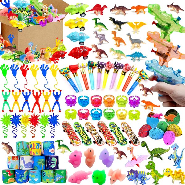 XIPEGPA Dinosaur Party Favors for Kids Classroom Rewards Bulk Goodie Bags Stuffers Dinosaur Pinata Stuffers for Boy Kid Dinosaur Birthday Party Supplies