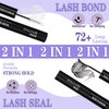 Lash Extension Kit Wispy Lash Clusters Kit 40D+50D+60D Fluffy Lash Clusters Kit 14-24mm Eyelash Extension Kit 3 Styles Eyelash Clusters with Bond and Seal Lash Glue and Tweezers by FOINEMYED
