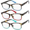 Success Eyewear Reading Glasses Set of 3 Great Value Spring Hinge Readers Men and Women Glasses for Reading +1.75