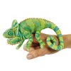 Folkmanis Mini Chameleon Finger Puppet,Green