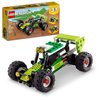 LEGO Creator 3 in 1 Off-Road Buggy, Transforms to 3 Different Construction Vehicles from Skid Loader Digger to ATV Car Toy to Off-Roader, Construction Set for Kids 7 Plus Years Old, 31123