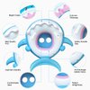 Baby Float Swimming Pool Toddler Floaties with Inflatable Canopy Shark Infant Pool Float for Kids Aged 6-36 Months