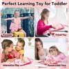 BESNEL Busy Board for Toddlers 2-4, Montessori Toys, Sensory Board for Toddlers 1-3,Preschool Learning Toys Activity Books for Toddlers 1-3,Toddler Travel Toys Plane Car, Toddlers Toys Gift for Girls