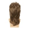 Sallcks Mens Mullet Wigs Brown Curly 70s 80s Retro Cosplay Costume Wig Rocker Disco Fancy Show Wigs - Light Brown