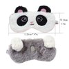2 Pack Cute Animal Sleep Mask for Girls Soft Plush Cute Panda Koala Blindfold Sleep Masks Eye Cover for Women Girls Travel Nap Night Sleeping