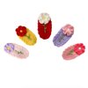 Crochet knitted Hair Clips for Girls Birthday Gifts Hair Accessories Barrettes Strong Hold Jaw Clip for Thick Thin Hair Makeup Application (Little Flower)