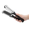 HURRISE Hair Straightening Comb, Professional V Shaped Comb, Double Sided Straightening Brush, Bristles Hairdressing Tool
