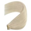YoungSee Sew in Hair Extensions Blonde Weft Real Human Hair Extensions Platinum Blonde Sew in Extensions Blonde Hair Weft Extensions Real Human Hair 16Inch 100G